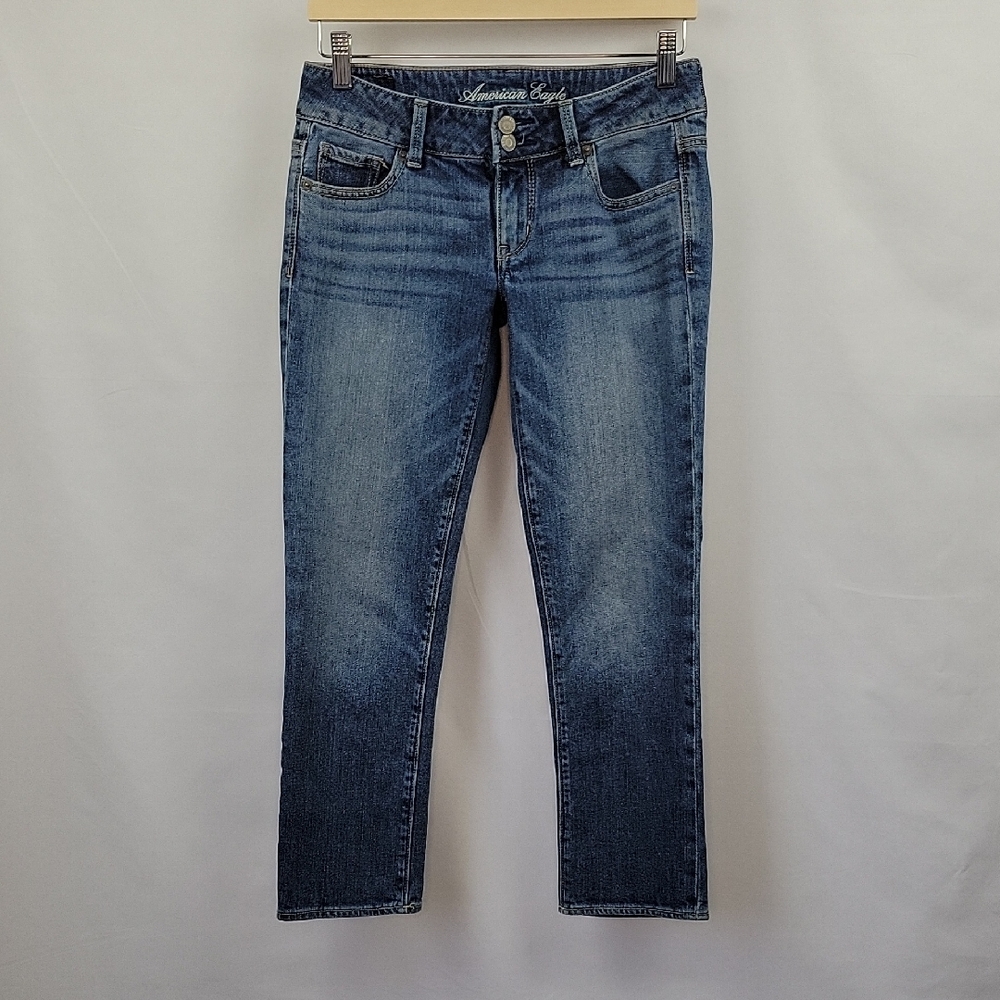 American Eagle Outfitters Artist Crop Low Rise Jeans Size 2
